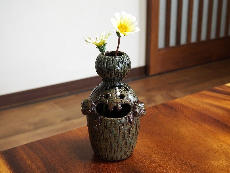 陶器 花瓶 花插 花器  【kimosu】yh-009 - 植栽/盆栽 - 其他材質 綠色