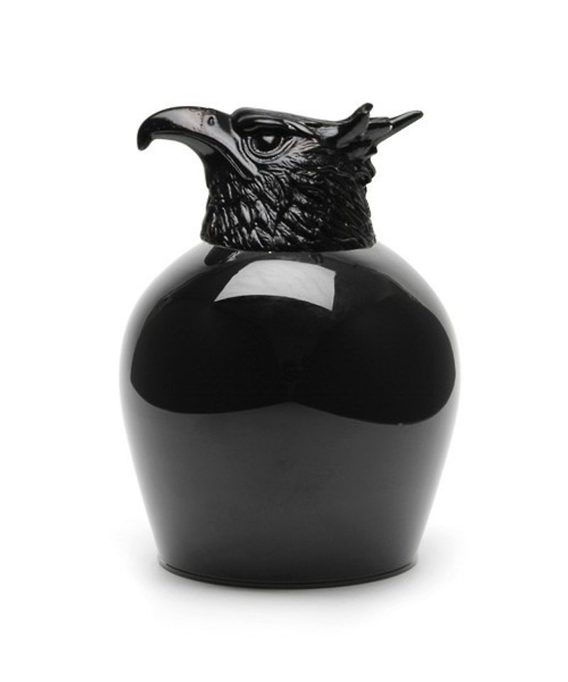 Japan goody grams animal shaped red wine (eagle eagle) - Teapots & Teacups - Glass Black