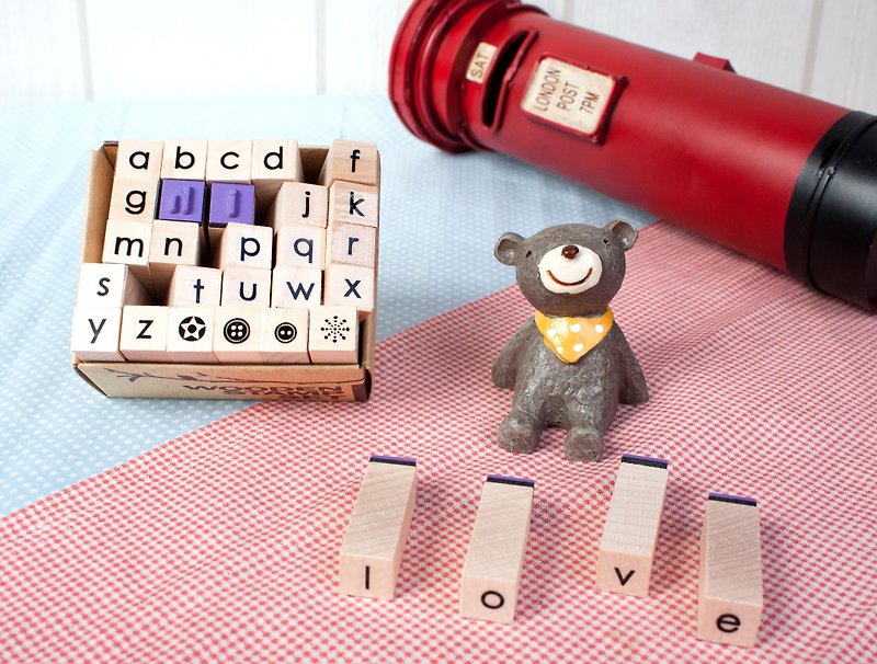 English alphabet stamp group-16 - Stamps & Stamp Pads - Wood 