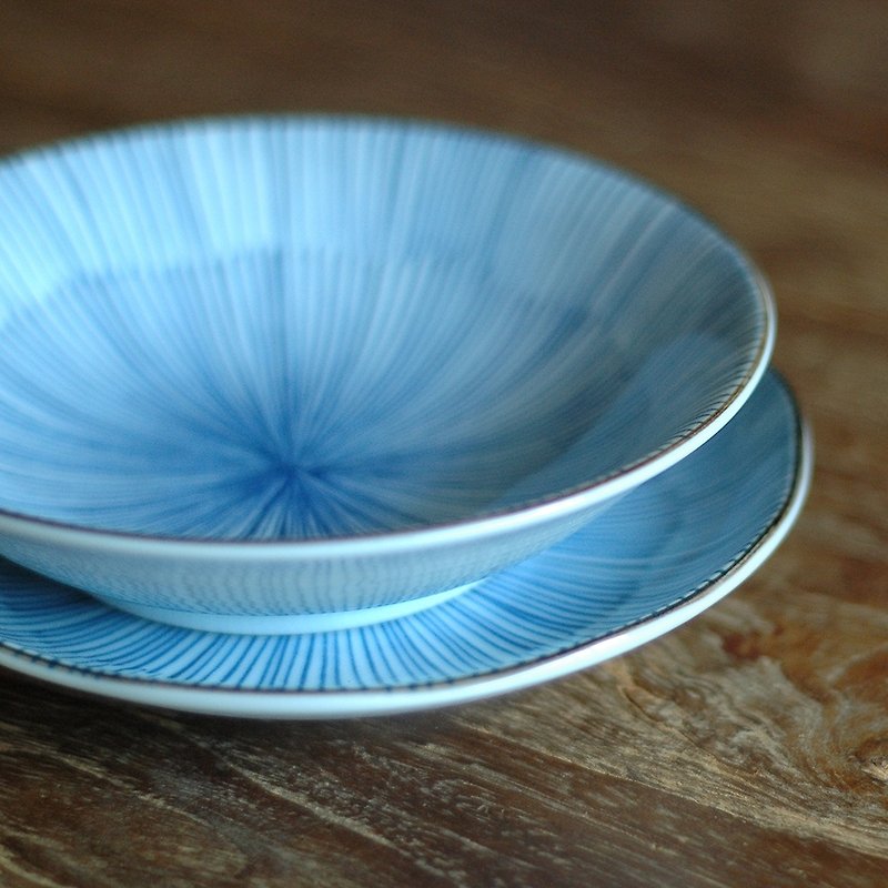 綻放 淺碟/深碟/盤子 2入 - Small Plates & Saucers - Other Materials Blue