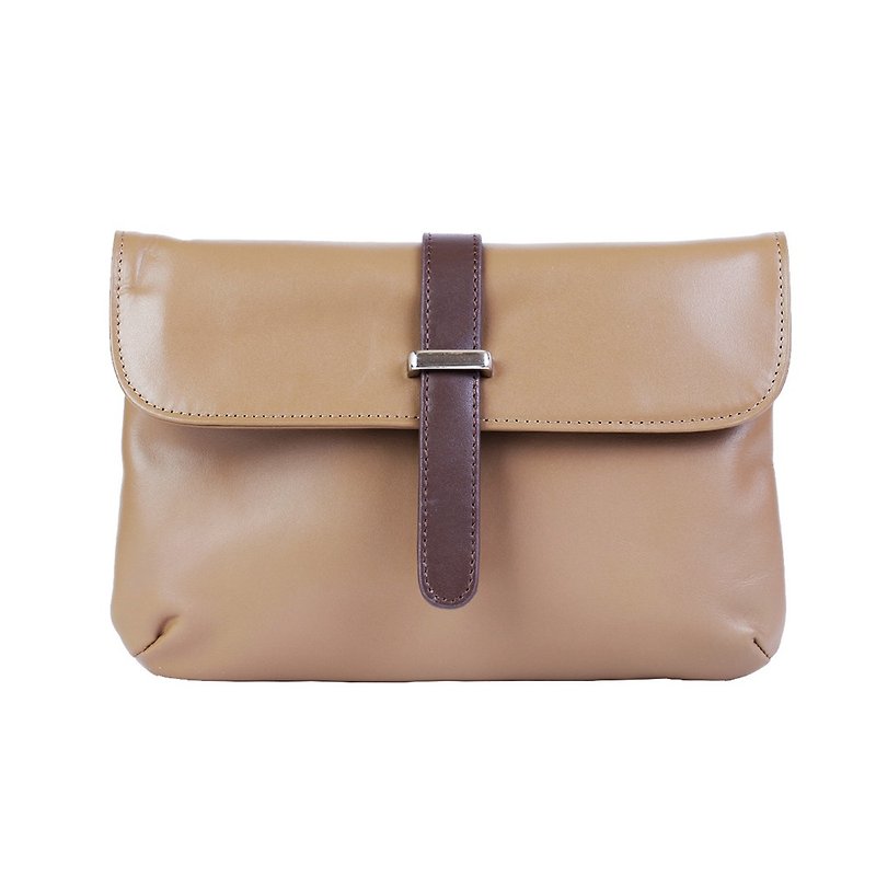 Amore Ejiao Phoebe 7-inch Tablet Portable Bag - Camel No. 2 - Messenger Bags & Sling Bags - Genuine Leather Multicolor