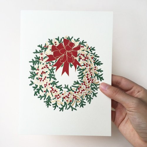 American pure cotton hot stamping printing card-Xie Shijie | CRANE