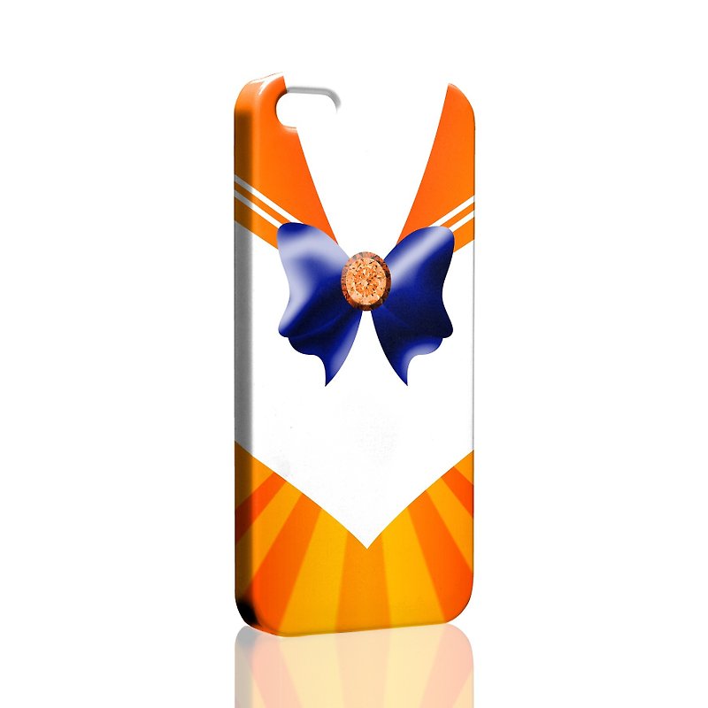 セーラーユニフォームオレンジiPhone X 8 7 6sプラス5sサムスンS7 S8 S9の電話ケース - スマホケース - プラスチック オレンジ