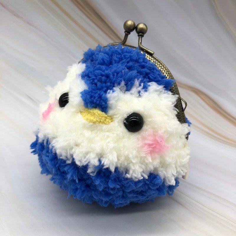 Penguin-knitted animal coin purse gold bag in two sizes - กระเป๋าใส่เหรียญ - วัสดุอื่นๆ 