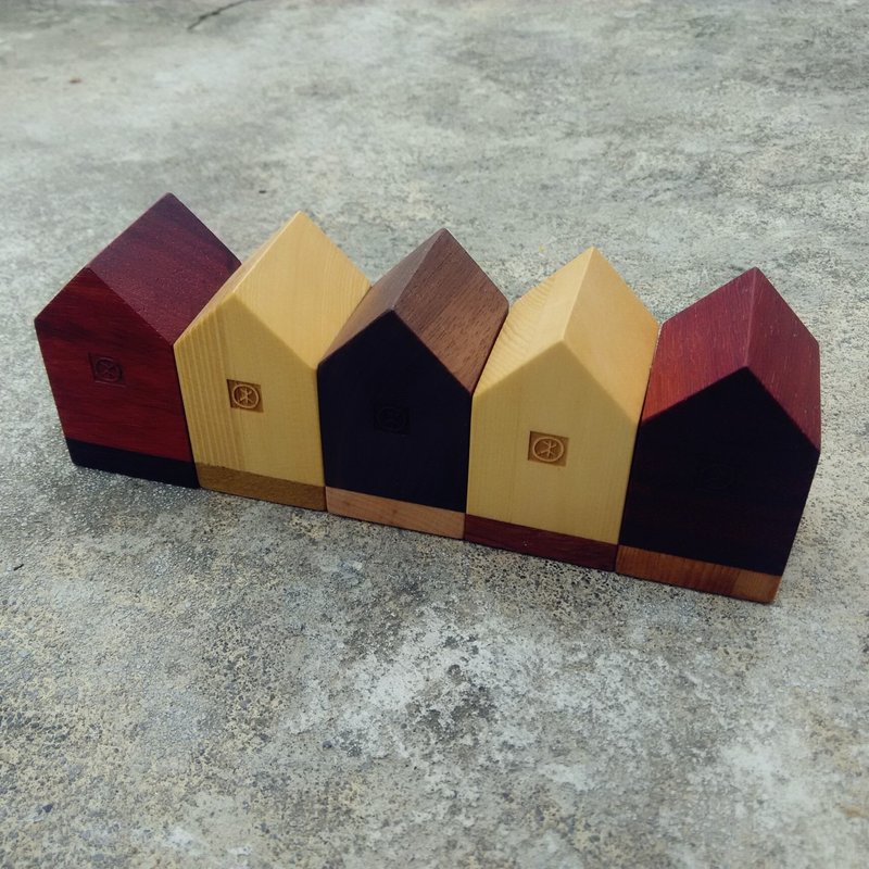 【original.木】雙色好宅_傢飾小物(1棟) - 擺飾/家飾品 - 木頭 