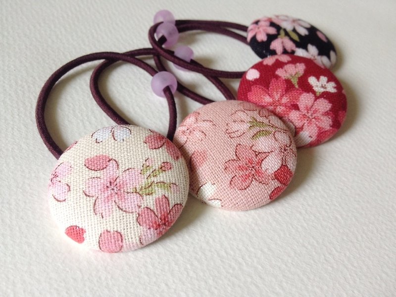 hm2. Spring. 1 bundle into a single cherry withholding - Hair Accessories - Cotton & Hemp Pink