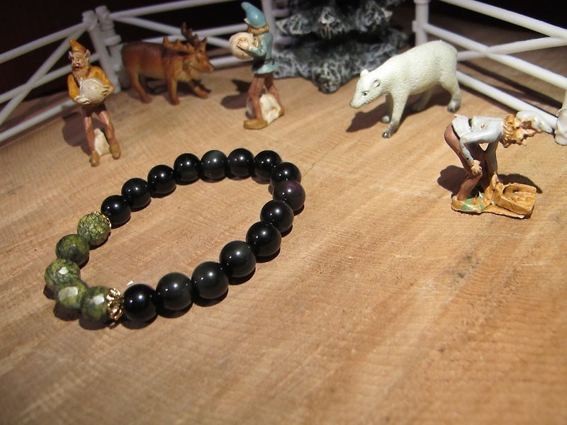 ▲ night bright prairie / handmade original stone bracelet (limited number) - Bracelets - Other Materials 