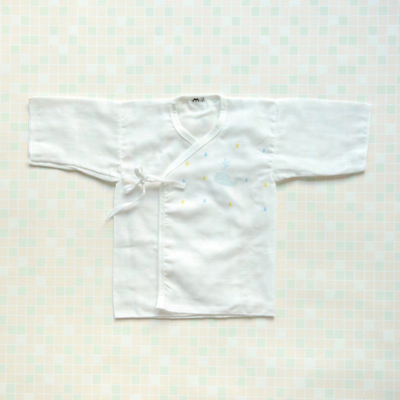 初めての赤ちゃん用ドレス～綿100%のガーゼ1枚包装 - その他 - コットン・麻 ホワイト