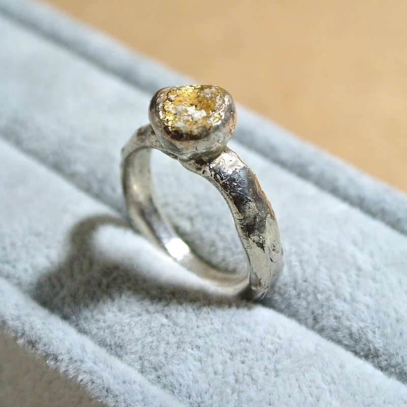 純銀黏土戒指 - 戒指 - 其他材質 灰色