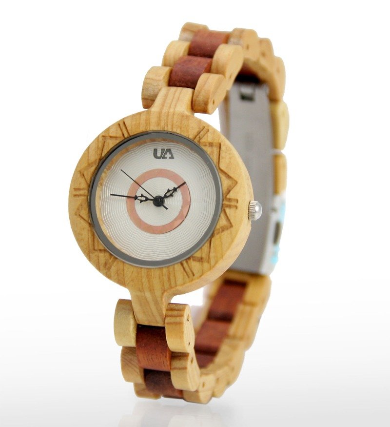 [Orchid Tao clan totem - the truth emerged (female form)] classical art energy health wooden table - Women's Watches - Wood Orange