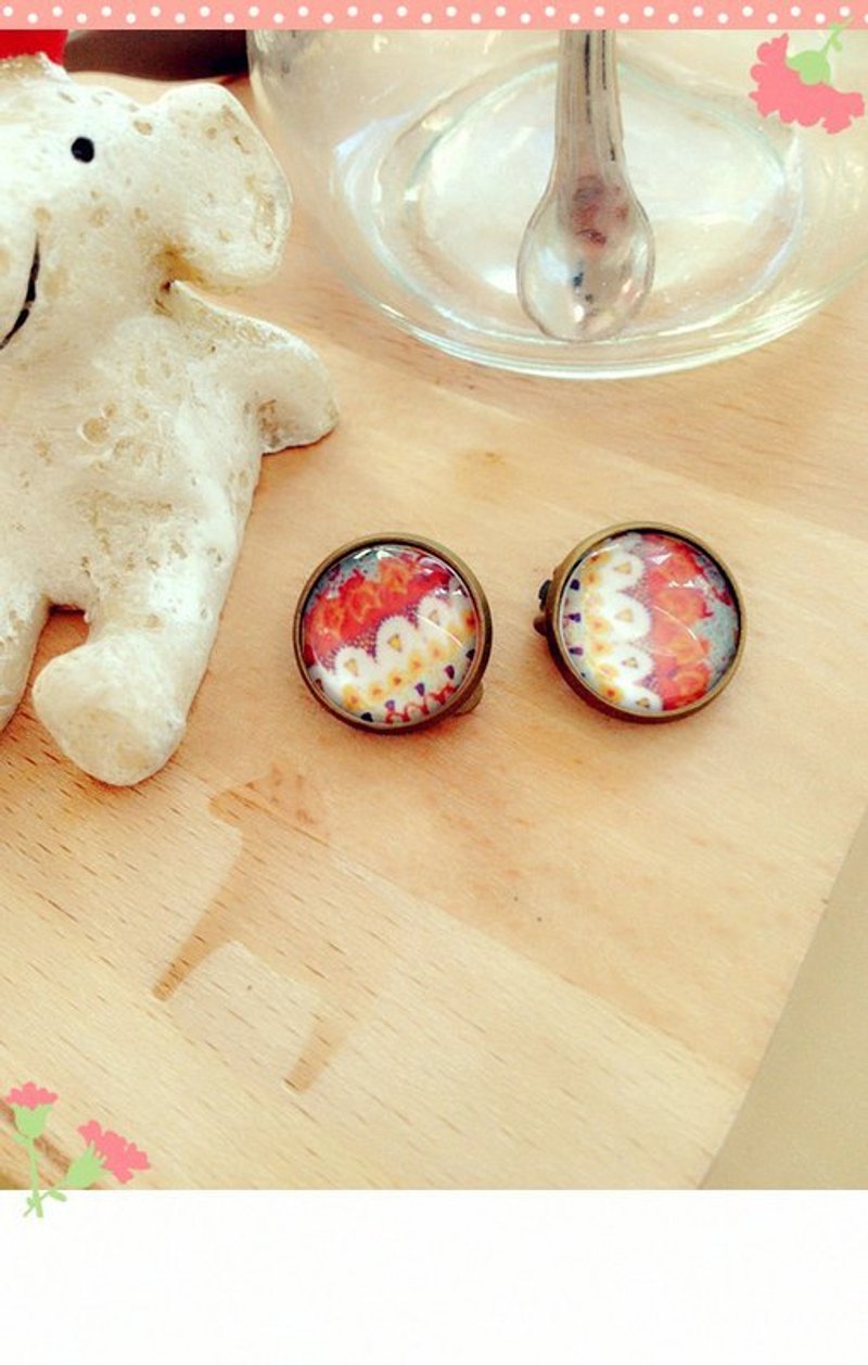 Ice cream] [winter Nordic bronze earrings - ต่างหู - โลหะ หลากหลายสี