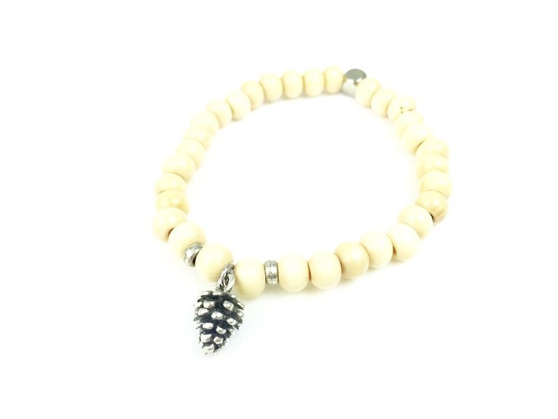 "Milky Muzhu x silver fruit" - Bracelets - Other Materials White
