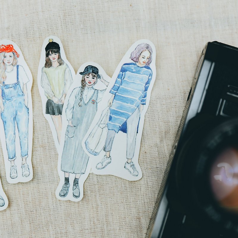 bonbon girls sticker set - the elegant traveler - Stickers - Paper 
