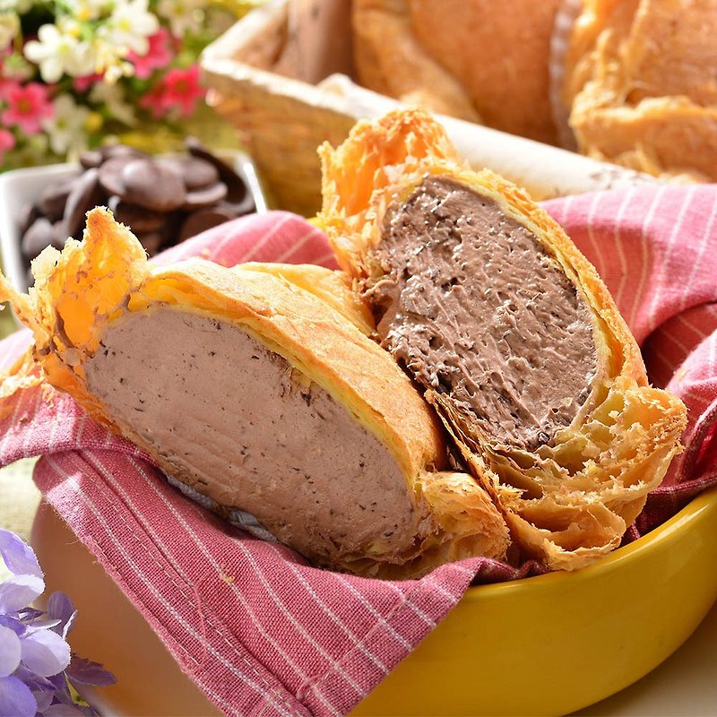 Ai Bo Suo【Chocolate Ice Puffs 6pcs】Top Ten Souvenirs in New Taipei City - Cake & Desserts - Fresh Ingredients Brown