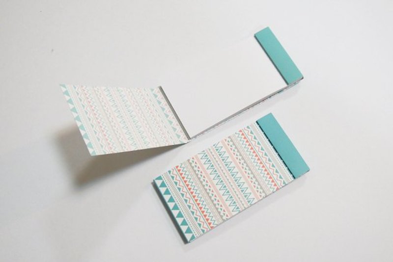 Triangular array Ethnic note paper - white - กระดาษโน้ต - กระดาษ สีเขียว