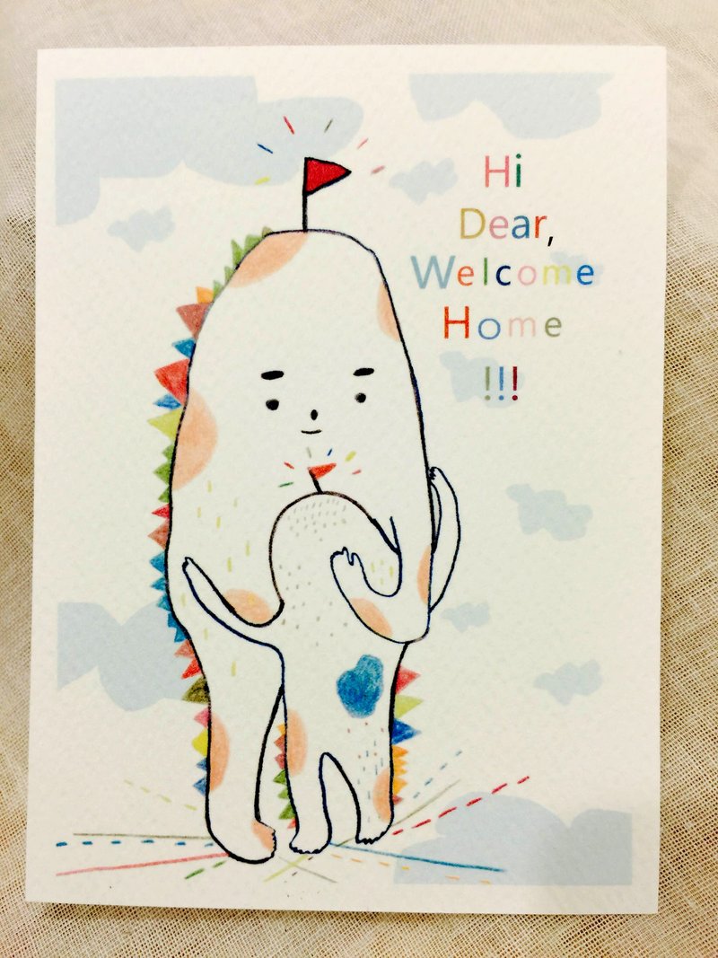 聖誕節打包插畫明信片活動~(任選8張賣場內明信片) /////歡迎回家- 明信片 - 卡片/明信片 - 紙 綠色