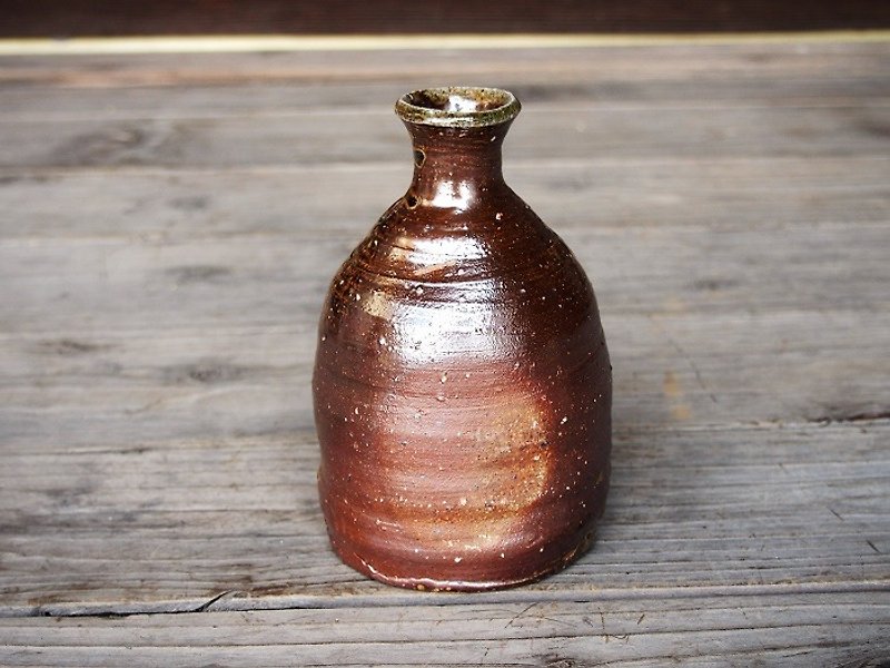 Bizen sake bottle [sesame] _t-013 - เซรามิก - วัสดุอื่นๆ สีนำ้ตาล