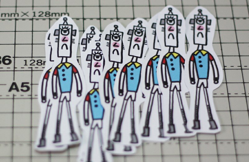 機器人 /Magai's sticker - シール - 紙 