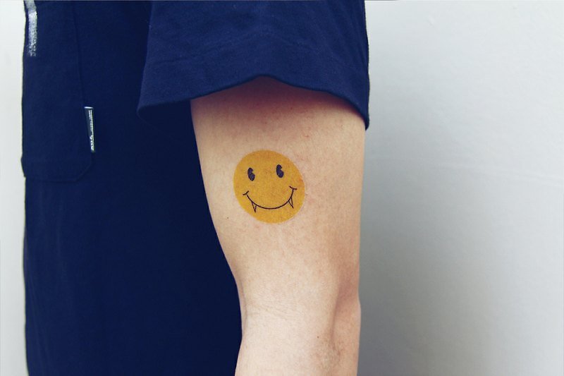 Surprise Tattoos / 笑臉彩虹 刺青 紋身貼紙 - 紋身貼紙 - 紙 多色