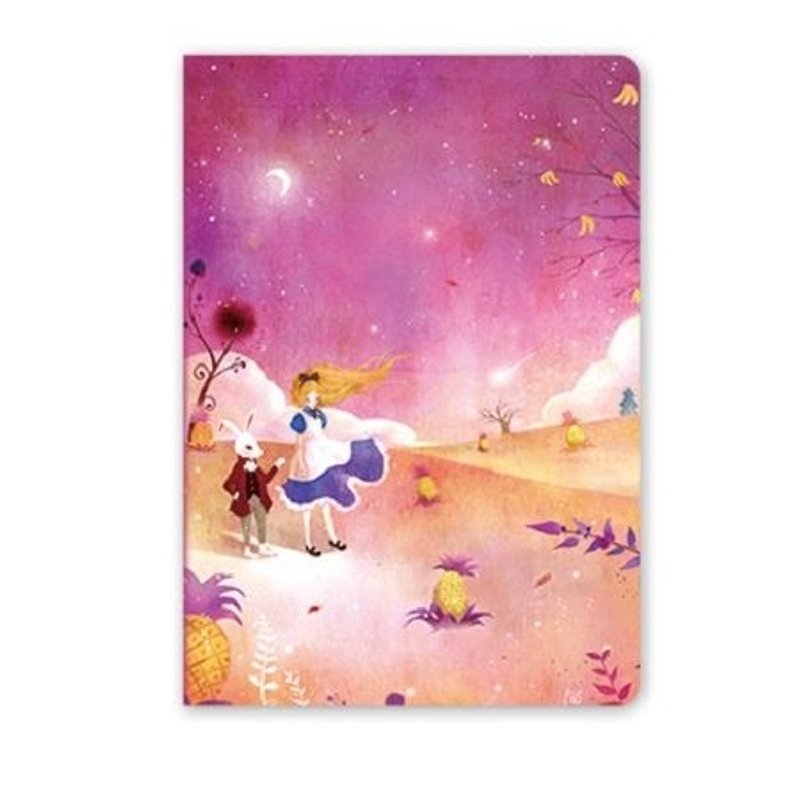 Dessin x 7321 Design- illustrator painted white pocket this -Samo, 7321-04300 - Notebooks & Journals - Paper Purple