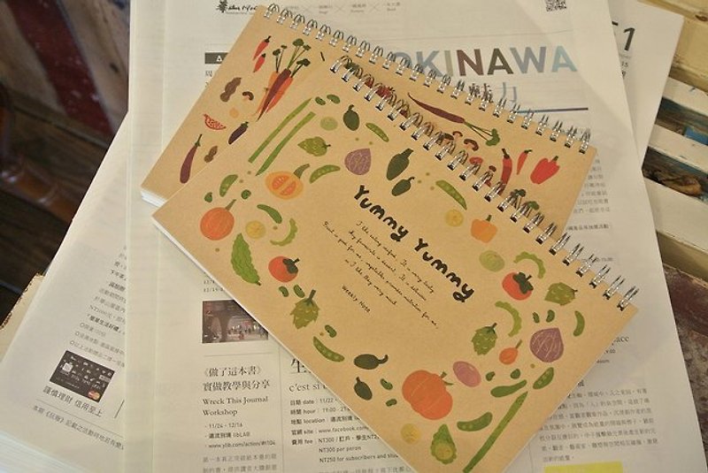 Dimeng Qi - Yummy Yummy week notepad [green fruits and vegetables] ▲ ▲ print products - Notebooks & Journals - Other Materials Green