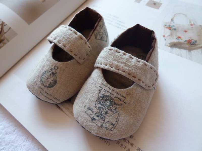 復古風嬰兒鞋 - キッズシューズ - その他の素材 