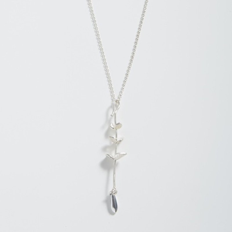 I-Shan13 Eucalyptus Necklace (Small) - สร้อยคอ - โลหะ 