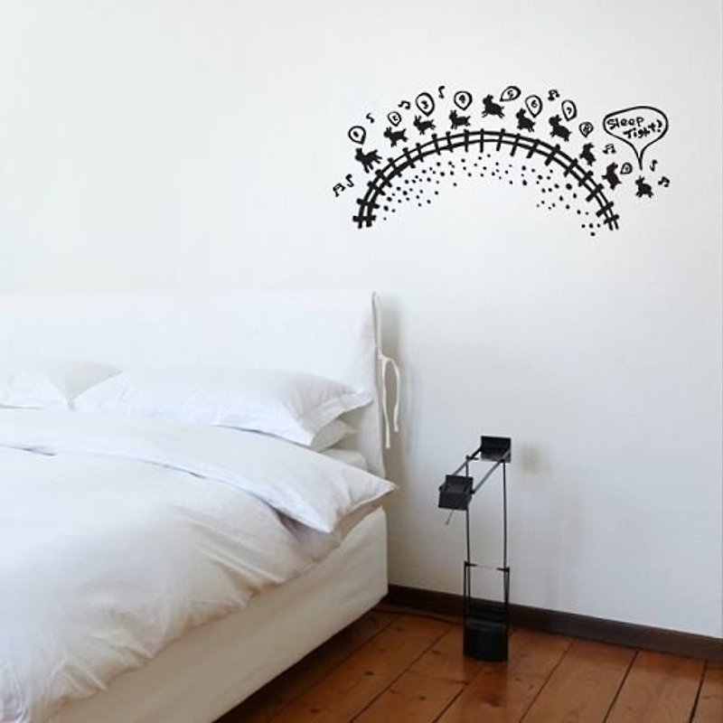 / Counting Sheep  / Wall Sticker / ECO-Material - Wall Décor - Other Materials White