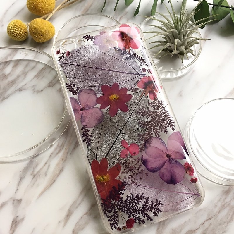Pure purple :: dry flower hand shell - Phone Cases - Plastic Purple