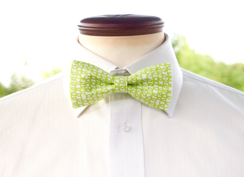 TATAN round Doodle bow tie (Green) - Ties & Tie Clips - Other Materials Green