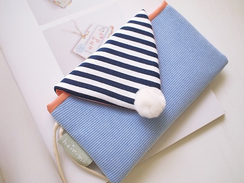 hairmo. Macaron envelope bag phone bag (blue / gentle version) - เคส/ซองมือถือ - วัสดุอื่นๆ สีน้ำเงิน