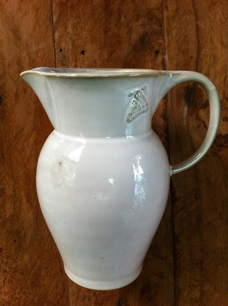 Yarnnakarn手作り磁器のシリーズ/昆虫ミルクポット/ケトル/花L - 調理器具 - その他の素材 ホワイト