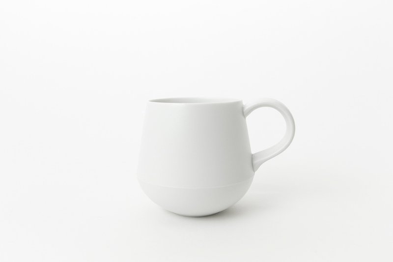 KIHARA white glazed coffee cup - แก้วมัค/แก้วกาแฟ - เครื่องลายคราม ขาว