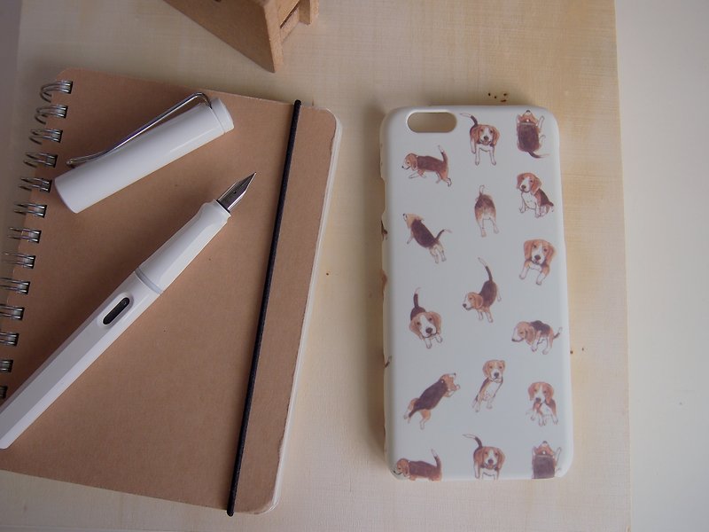 Beagle iPhone 6 /6s/ iPhone 7 Case Cover - เคส/ซองมือถือ - พลาสติก ขาว