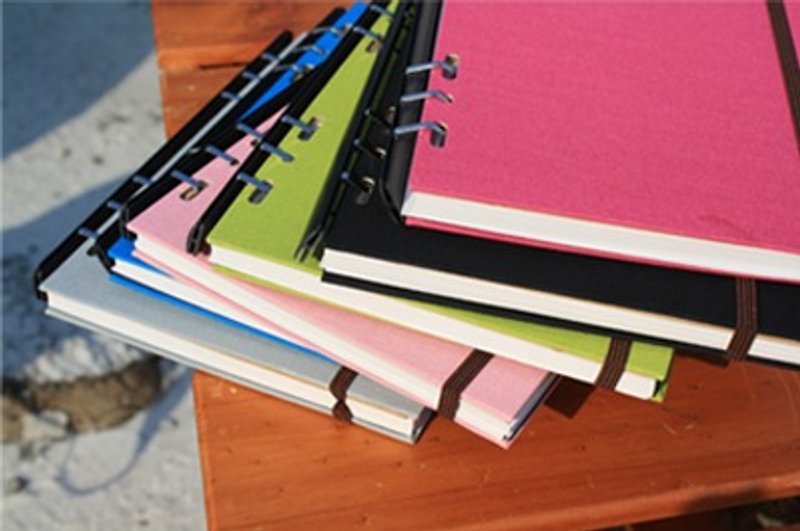 A5 / 25K 6 holes slide clamp Organizer / self-administered log notes - Notebooks & Journals - Paper 