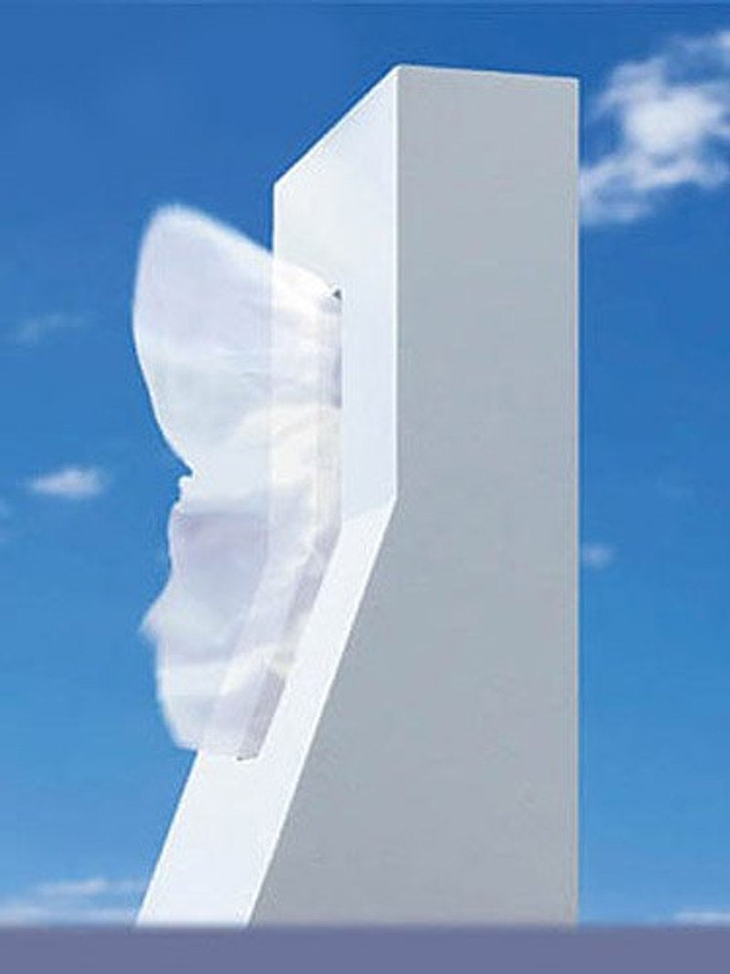 ! Stand _ABS tissue paper holder - white - Items for Display - Plastic White
