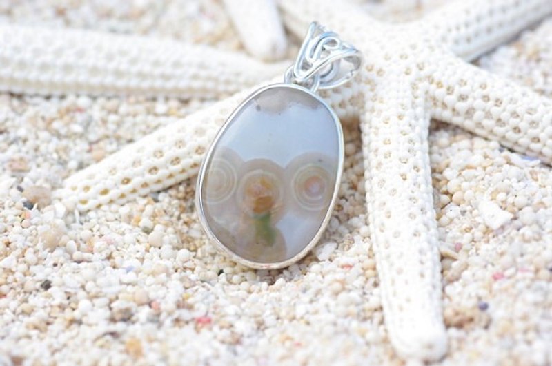 Ocean Jasper's pendant top - Necklaces - Gemstone Multicolor