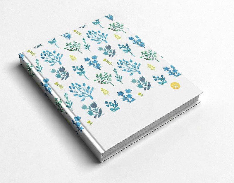 Rococo Strawberry WELKIN Handmade_Handmade Book/Notebook/Handbook/Diary_These flowers are for you - สมุดบันทึก/สมุดปฏิทิน - กระดาษ สีน้ำเงิน