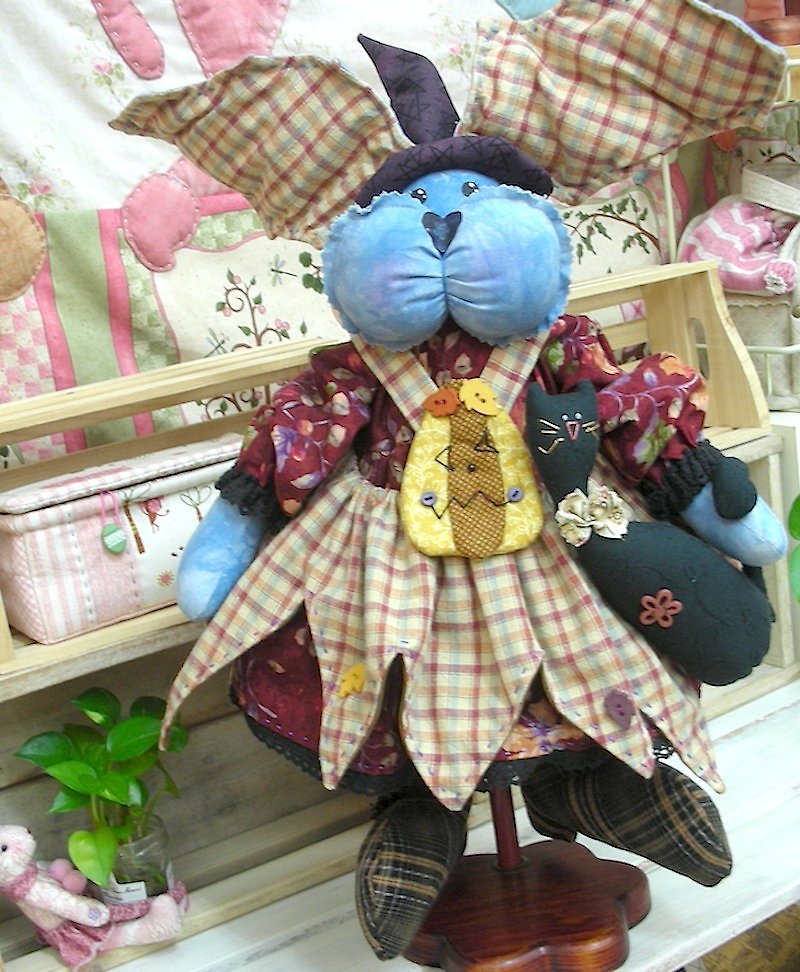 wonderland22人形|魔女のウサギ - 人形・フィギュア - その他の素材 ブルー
