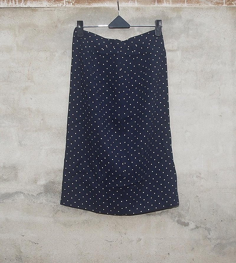 Blue white water jade little skirt vintage - dislocation vintage - - Skirts - Other Materials Blue