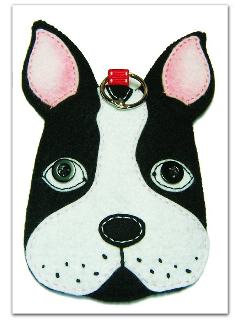 Boston Terrier Card Holder - อื่นๆ - วัสดุอื่นๆ สีดำ