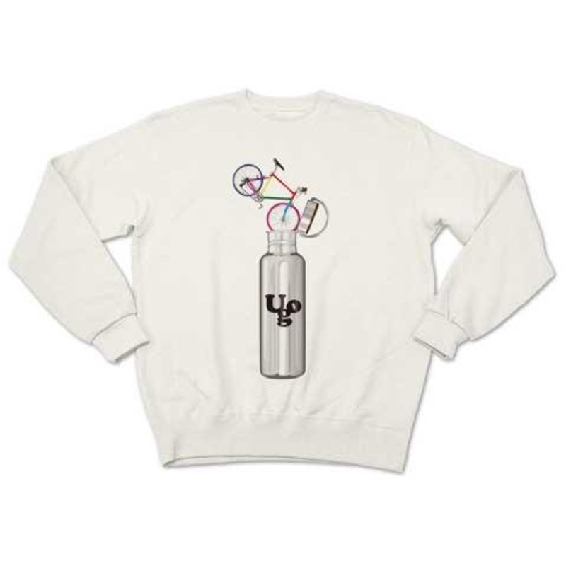 Bottle CYCLING (sweat white) - Men's T-Shirts & Tops - Other Materials 