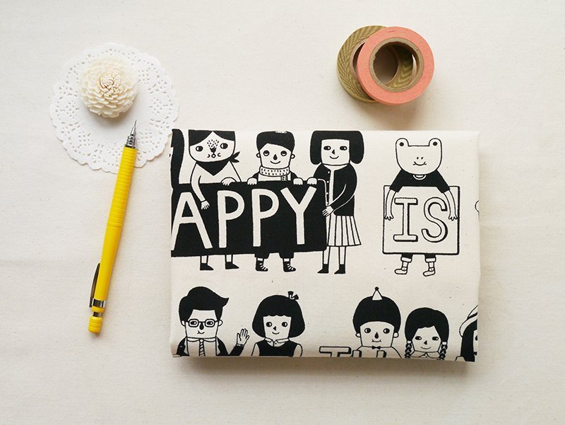 ハッピーは素晴らしいことである - 再利用可能な、洗える＆＃038;エコフレンドリートートバッグ -  10オンスコットンシルクスクリーントートバッグ - トートバッグ・ハンドバッグ - コットン・麻 ホワイト