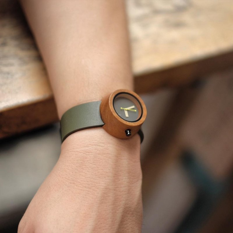 Lima Watch Pagi Teak Olive Green - 女錶 - 木頭 綠色