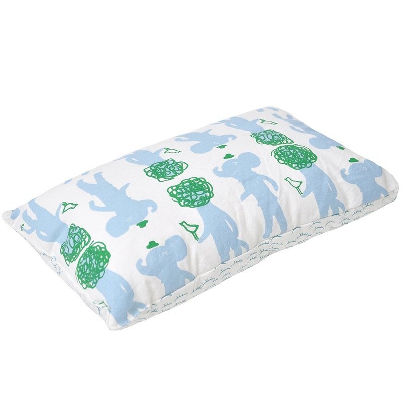 US Blabla Kids | baby pillows - Hercule Blue Elephant B21110700 - Bedding - Cotton & Hemp Blue