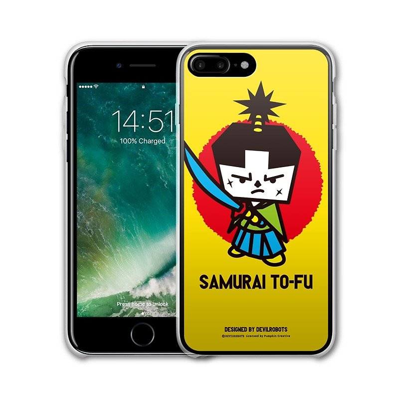 AppleWork iPhone 6/7/8 Plusオリジナル保護ケース - 親子豆腐PSIP-333 - スマホケース - プラスチック イエロー