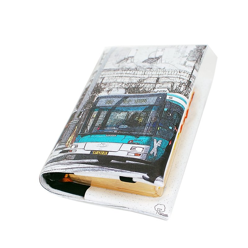 Jerusalem bus---訂製聖經套/書套 - 書套/書衣 - 防水材質 白色