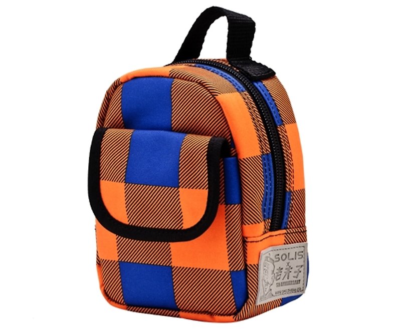 SOLIS [old man joint series] colorful celebration evolved version of Portable Bag (Orange Langer) - กระเป๋าเครื่องสำอาง - วัสดุอื่นๆ สีส้ม
