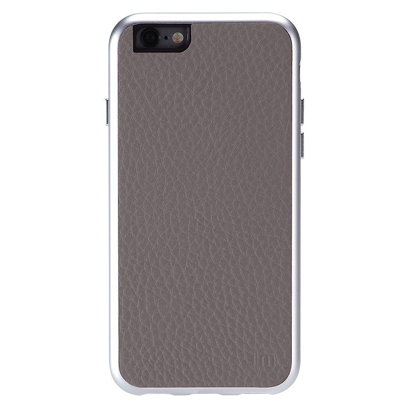 Just Mobile  AluFrame Leather Grey (iPhone 6s)  AF-168GY - Phone Cases - Genuine Leather Gray