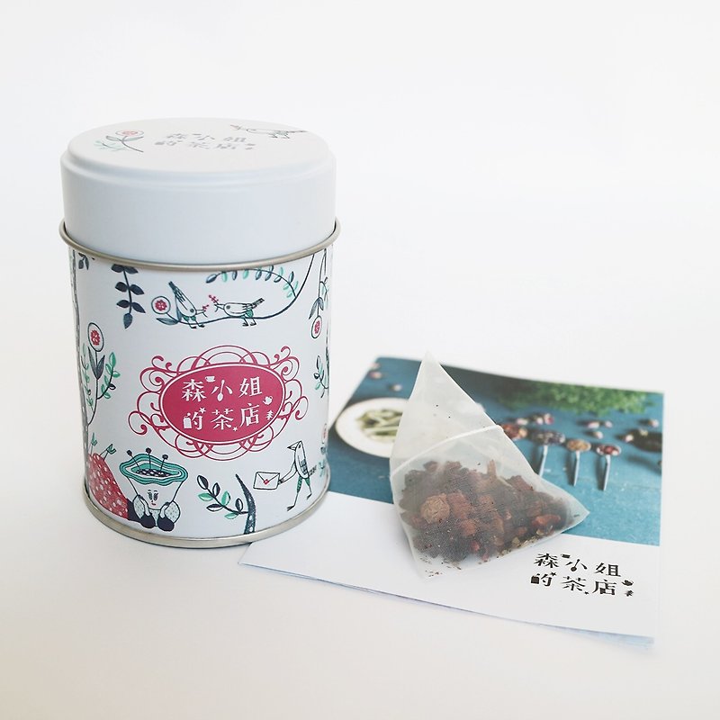 | Miss Mori's Tea Shop | Illustrator Design Tea Caddy_Bao Dashan / Fruit - Tea - Fresh Ingredients 